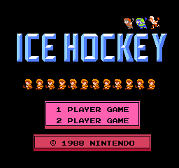 Ice Hockey (USA) Title Screen